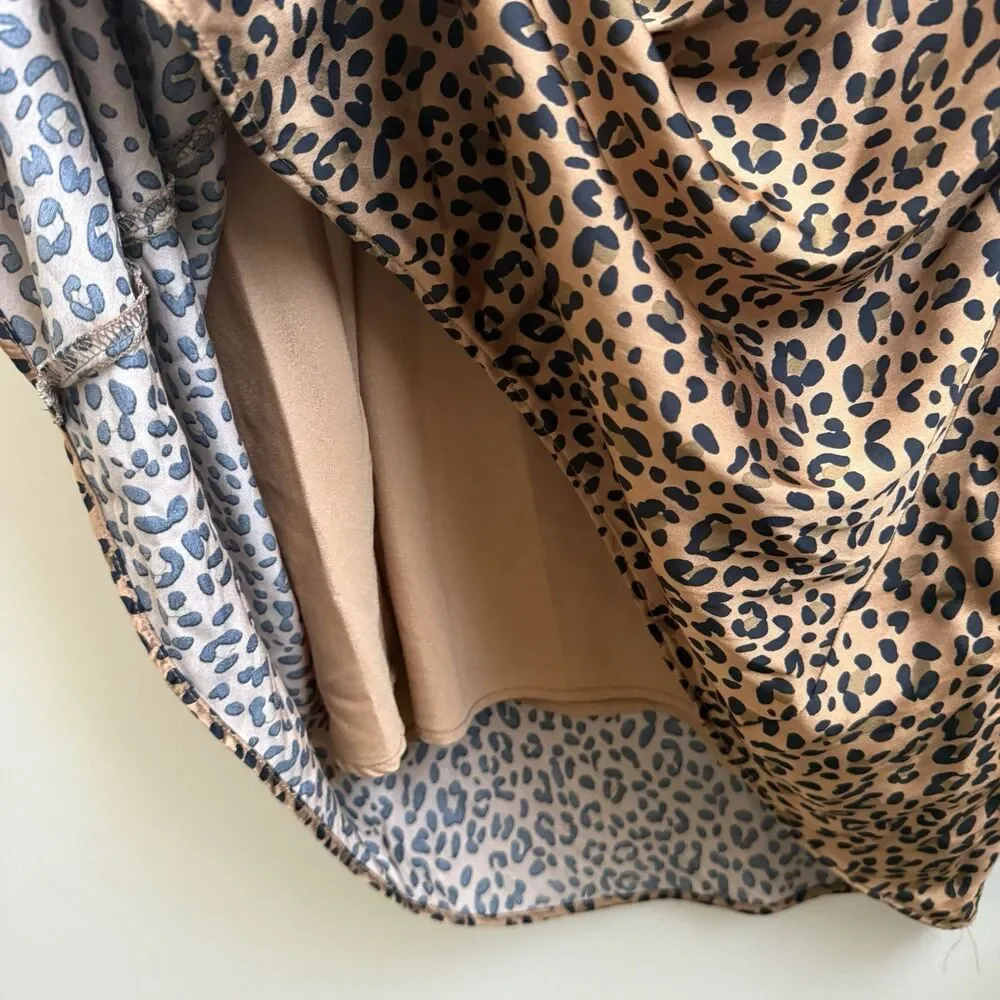 AE animal print midi skirt American Eagle Size L